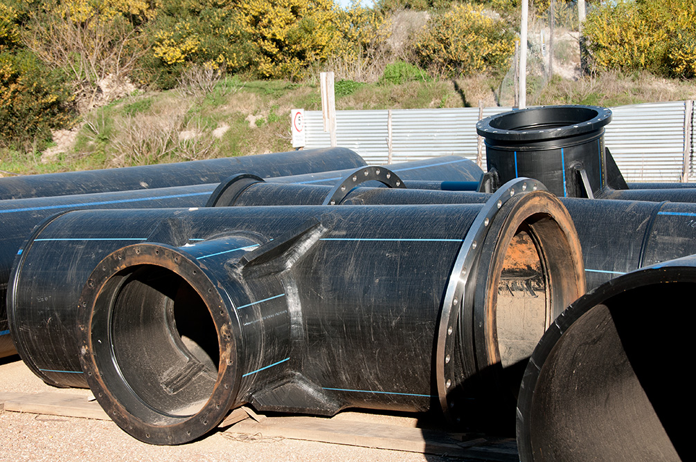 Tuberías para la construcción de la Sexta Línea de Bombeo