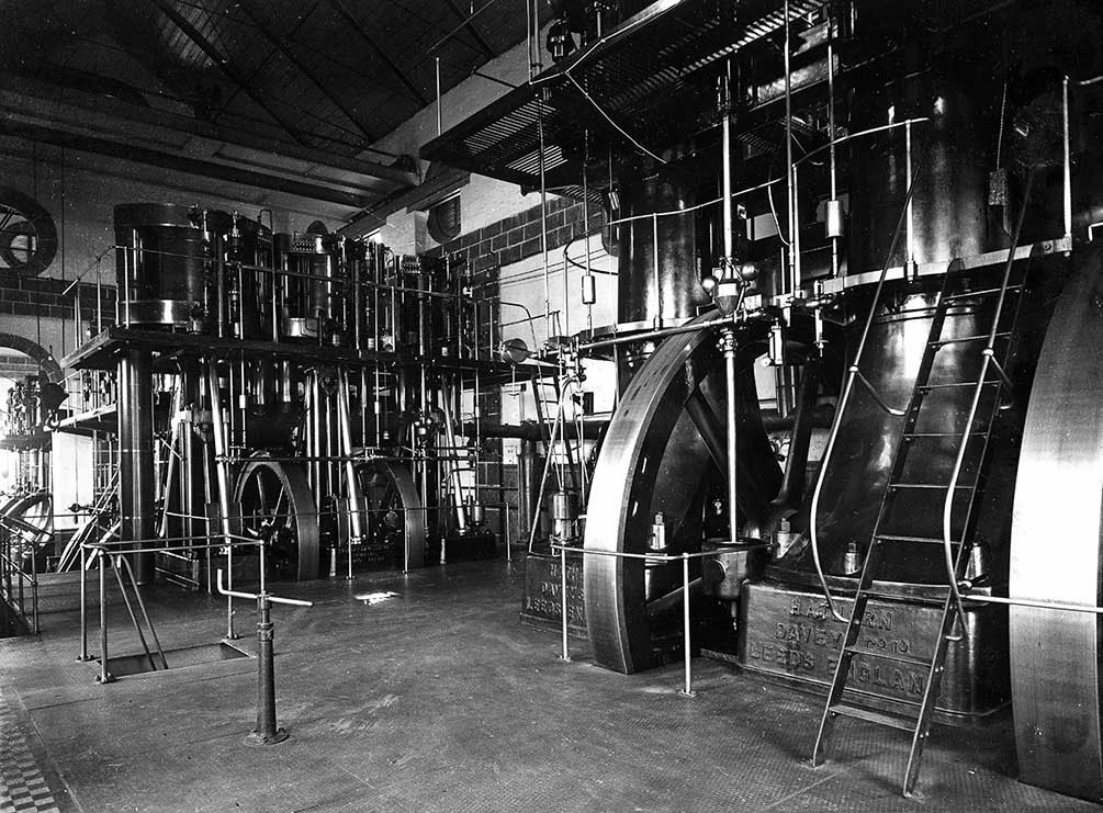 Máquinas de Usina a vapor, archivo histórico de OSE