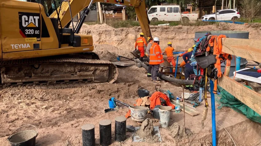 Obras de saneamiento en Recine