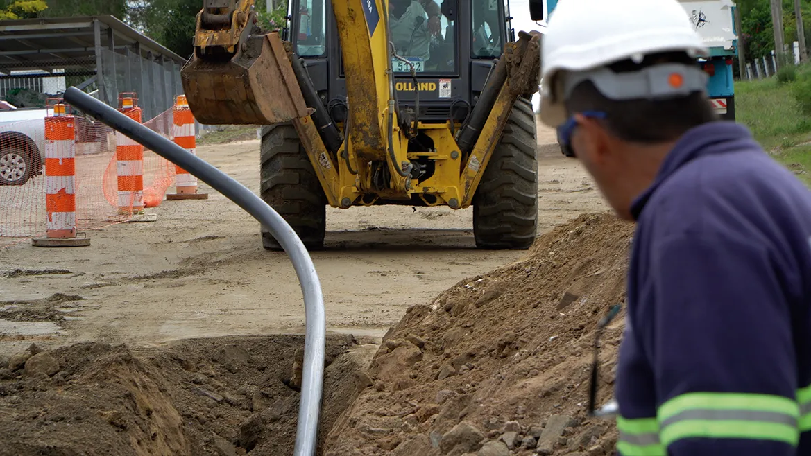 OSE impulsa obras de saneamiento en Colonia