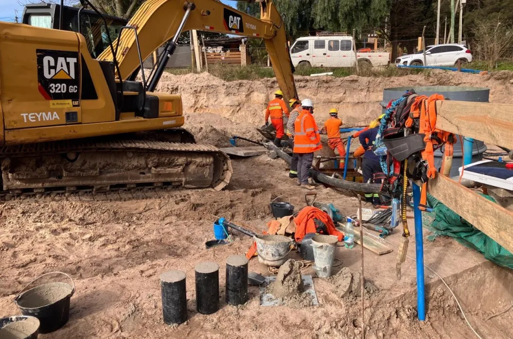 Obras de saneamiento en Recine