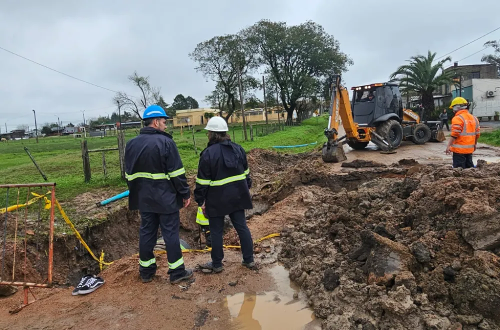 Trabajos para mantener el abastecimiento a Melo